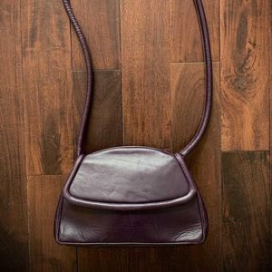 Vintage Frances Patiky Stein purple leather purse